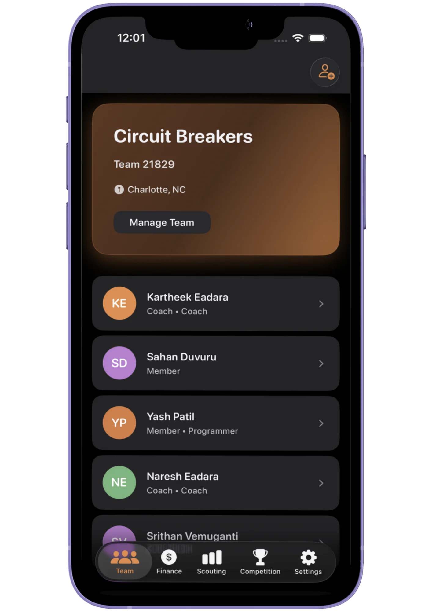 FTC HUB App - Front View